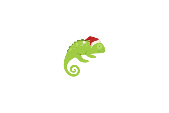 Animals Iguana Wearing Christmas Hats Review