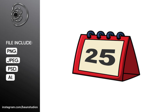 Christmas Date Cartoon Illustration for Blog and Website Design
