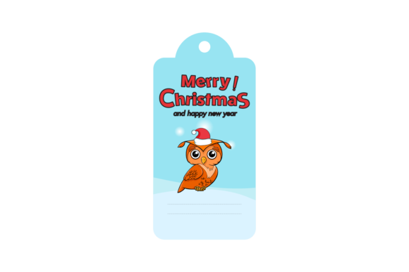 Christmas Labels Animal Owl Svg