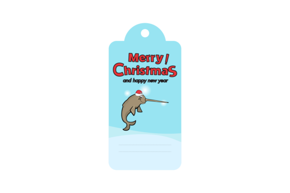 Christmas Labels Animal Svg Illustrations