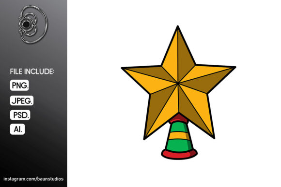 Christmas Stars Cartoon Illustration