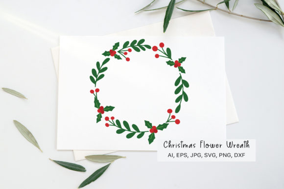 Christmas Wreath Svg for Branding and Marketing