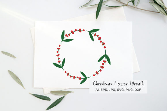 Christmas Wreath Svg for Holiday Branding