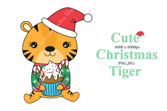 Cute Christmas Tiger - 6 Illustration Review