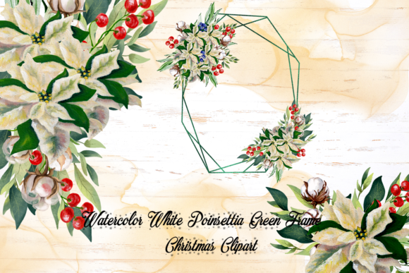 Green Christmas Frame Illustrations