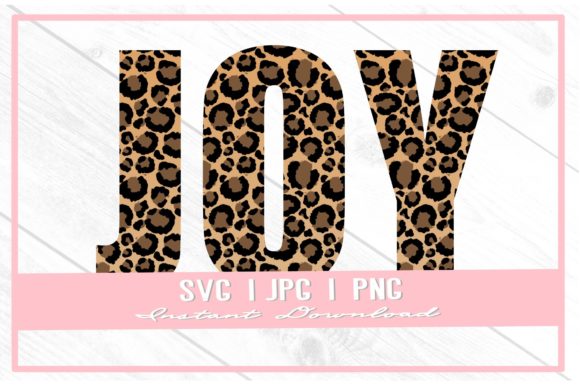 Leopard Joy Animal Print Block Christmas