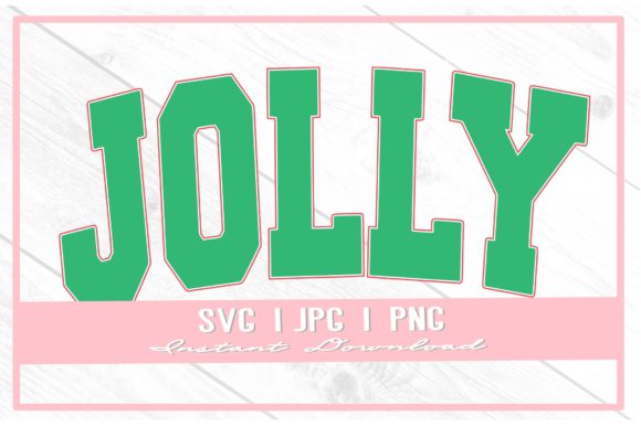 Retro Jolly Christmas Varsity Block Font for Illustrations