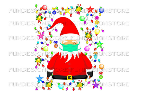 Santa Clouse Christmas Sublimation PNG Illustrations