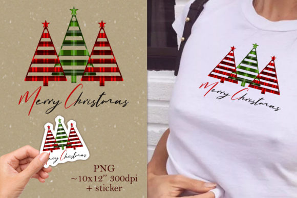 Stylized Christmas Trees for Editorial Design